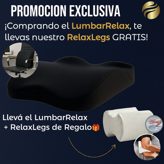 Almohadón Lumbar-Relax + Almohadón Relax-Legs de REGALO🎁