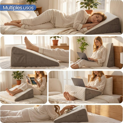 Almohadon ReluxSleep™ -  Elimina los ronquidos, la apnea y los reflujos
