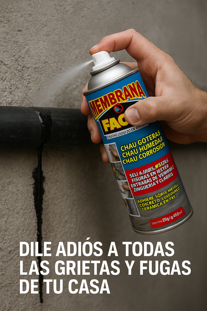 Caucho sellador en aerosol- ¡Decile adiós a esas filtraciones difíciles de llegar!