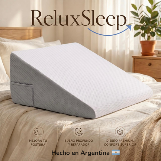 Almohadon ReluxSleep™ -  Elimina los ronquidos, la apnea y los reflujos