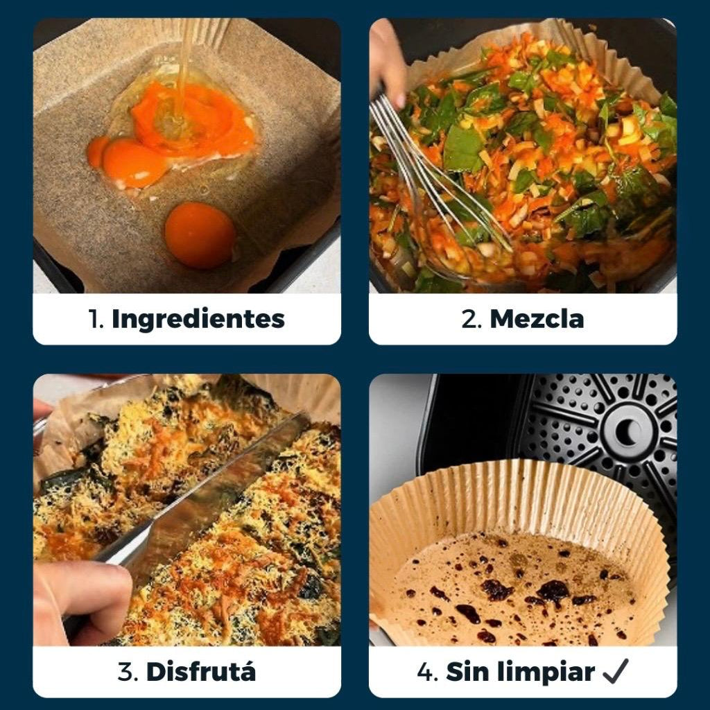 FrySafe™ 3X2🔥 - Moldes para AirFryer | Cociná cuidando tus comidas🌿