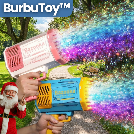 BurbuToy™ Pistola de Burbujas 2x1 🔥 | Diversión ilimitada para tus hijos.