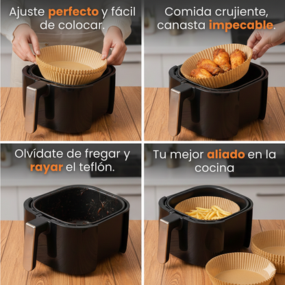 FrySafe™ 3X2🔥 - Moldes para AirFryer | Cociná cuidando tus comidas🌿